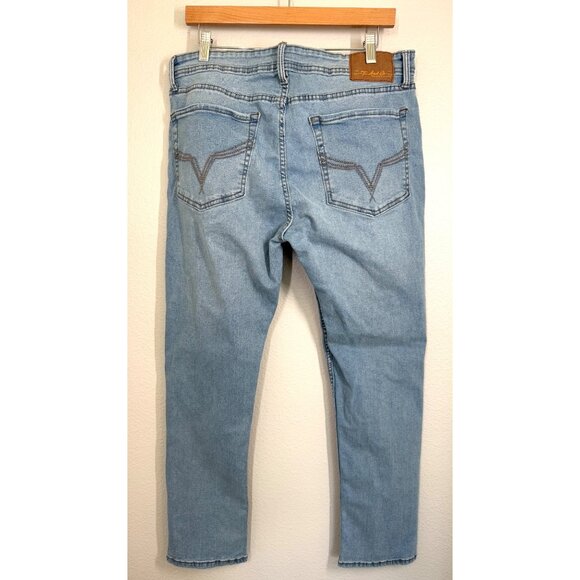Tc And Co Los Angeles Men's Slim Fit‎ Jeans L30 X W36 Light Blue Denim Pants EUC - Picture 6 of 12